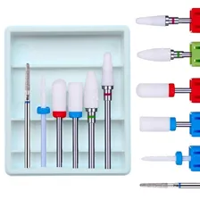 Kit Broca Cerâmica Unha Gel Manicure Profissional Diamantada 718 Foto  mini 1