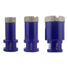 Kit Broca P/ Cerâmica Porcelanato Diamantada 20 25 35mm M14 Foto  mini 1