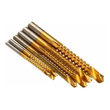 Kit Brocas Corte Lateral E Escalonadas 9 Peças Hss Titânio Foto mini 2