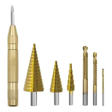 Kit Brocas Escalonada Aço Profissional 7 Peças Foto mini 3