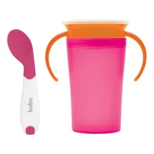 Kit Buba Copo E Colher Rosa Foto mini 1