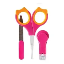 Kit Buba Higiene Cortar Unhas Bebê Rosa 6140 - Buba Foto  mini 1