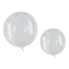 Kit Bubble - 50 Balões 18 Polegadas + 50 Balões 24 Polegadas Cor Transparente Foto  mini 1