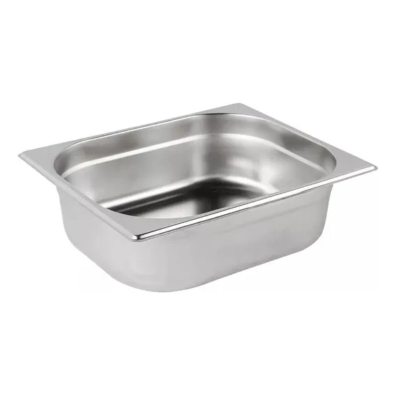 Kit C/ 03 Cuba Gn Inox Gastron么mica 1/2 X 100 Rechaud Buffet Cor Prateado Foto 1