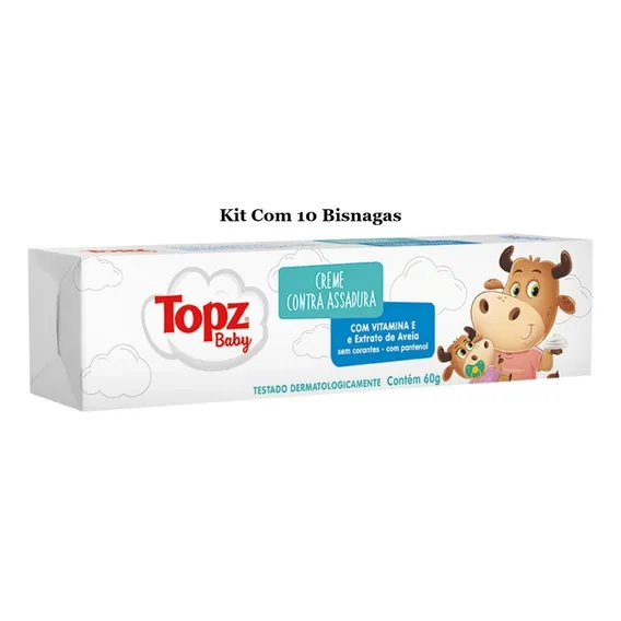 Kit C/ 06 Creme Contra Assadura - Topz Baby Foto 1