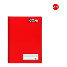 Kit C/ 10 Cadernos Capa Dura Costurado Grande 96 Folhas Cor Vermelho Foto mini  2