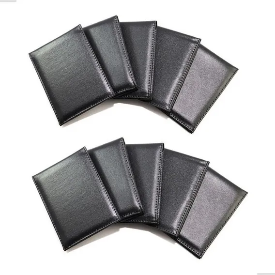 Kit C/ 10 Carteiras Masculinas Atacado P/ Personalizar Cor Kit 10 Preto Fosca Foto 1