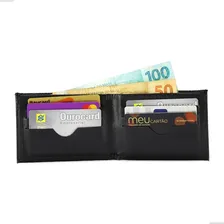 Kit C/ 10 Carteiras Masculinas Atacado P/ Personalizar Cor Kit 10 Preto Fosca Foto mini  3
