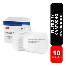Kit C/ 10 Filtro P/ Cartucho Respirador 6000/7500 5n11/10 3m Foto mini 1