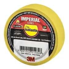 Kit C/ 10 Fita Isolante Imperial Amarela 18mmx10m 3m Foto  mini 1
