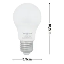 Kit C/ 10 Lampada Led 4,7w Superled Ourolux E27 3000k Luz Amarela Foto mini  2