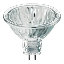 Kit C/ 10 Lâmpada Mr16 Dicroica Halógena 50w 12v 3000k Cor da luz Branco-quente Foto  mini 1
