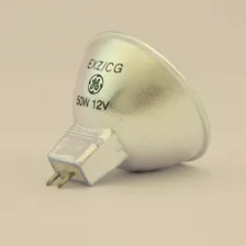 Kit C/ 10 L芒mpada Mr16 Dicroica Hal贸gena 50w 12v 3000k Cor da luz Branco-quente Foto mini 3