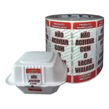 Kit C/ 10 Mil Etiqueta Lacre De Alimentos Delivery Foto mini 4