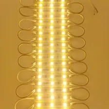 Kit C/ 10 M贸dulos 5050 Smd 3 Led Ip65 Prova D'agua 12volts Luz Branco-quente 12v Foto mini 2