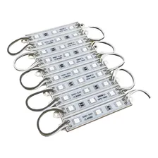 Kit C/ 10 M贸dulos 5050 Smd 3 Led Ip65 Prova D'agua 12volts Luz Branco-quente 12v Foto mini 1
