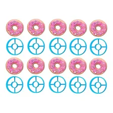 Kit C/ 10 Peças Cortadores De Donuts- Rosquinhas - 6 Cm Foto  mini 1