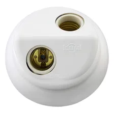 Kit C/ 10 Plafon Branco 2 Lampadas 100w 250v Ilumi 225V Foto mini 1