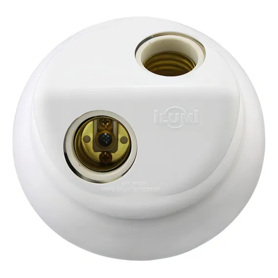 Kit C/ 10 Plafon Branco 2 Lampadas 100w 250v Ilumi 225V Foto 1