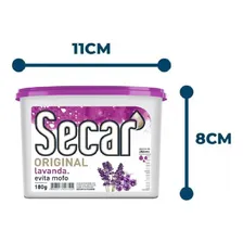 Kit c/ 10 Secar Anti Mofo Secar 180g Lavanda Desumidificador Foto mini 3