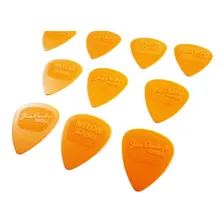 Kit C/ 12 Palheta Laranja Jim Dunlop Nylon Midi 0.67mm + Cor Laranja Tamanho 0.67mm Foto mini 4