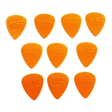 Kit C/ 12 Palheta Laranja Jim Dunlop Nylon Midi 0.67mm + Cor Laranja Tamanho 0.67mm Foto mini 3
