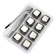 Kit C/ 16 Unidades Cubo De Gelo Artificial Em Aço Inox Foto  mini 1