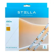 Kit C/2 Fitas Led 6w/m 12v Ip20 Luz Âmbar Foto  mini 1
