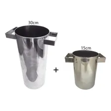 Kit C/ 2 Formas Cilindro Torre Batata Frita 30cm +15 Cm Inox Cor Cinza Foto mini 3