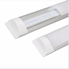 Kit C/ 2 Luminária Lampada Tubular Led 60cm Slim 3000k 20w Luz Branco-quente 127/220v Foto mini 2