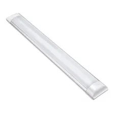 Kit C/ 2 Luminária Lampada Tubular Led 60cm Slim 3000k 20w Luz Branco-quente 127/220v Foto mini 1