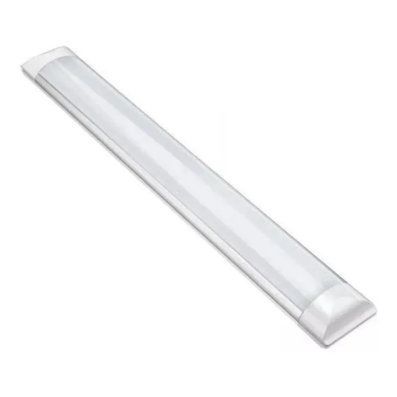 Kit C/ 2 Luminária Lampada Tubular Led 60cm Slim 3000k 20w Luz Branco-quente 127/220v Foto 1