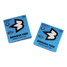 Kit C/ 2 Parafinas Banana Wax Fria P/ Surf - Cor Branco Foto mini 1