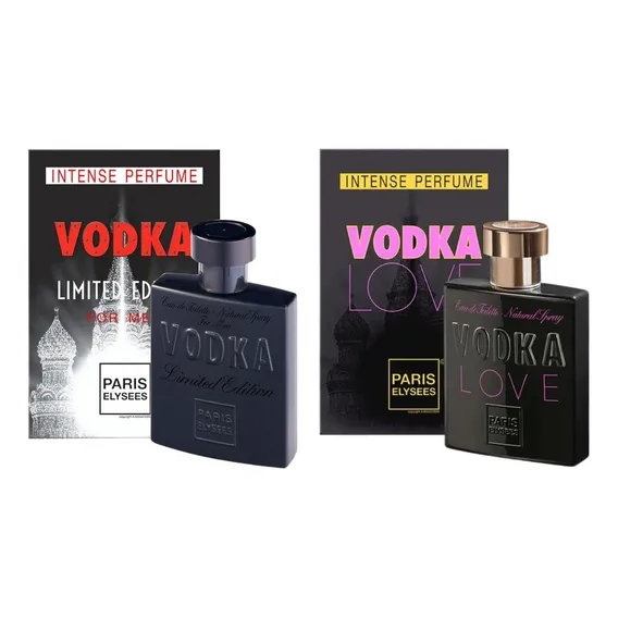 Kit C/ 2 Perfume Vodka Limited E Love Paris Elysees Foto 1