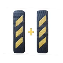 Kit C/ 2 Protetores De Para-choque Estacionamento Garagem Cor Preto e amarelo Foto mini 1