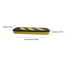 Kit C/ 2 Protetores De Para-choque Estacionamento Garagem Cor Preto e amarelo Foto mini 3