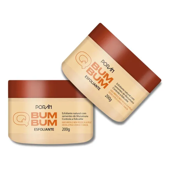 Kit C/ 2 Q Bumbum Esfoliante Porán 200g Cada Foto 1