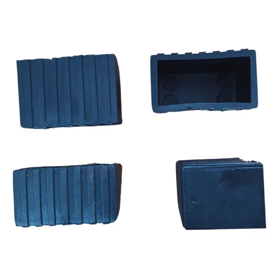 Kit C/20 Ponteira Externa Quadrada Pvc 80x40mm Equipamentos Foto 1