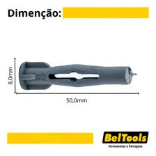 Kit C/ 25 Bucha Nylon N.8 C/ Escapula Beltools Foto mini 4