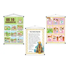 Kit C/3 Banner Lona Educativo Catequese Religioso Cat贸lico Foto mini 1