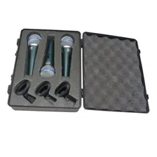 Kit C/ 3 Microfones Profissionais Bt58a Mxt Cachimbos+maleta Cor Cinza Foto mini 1