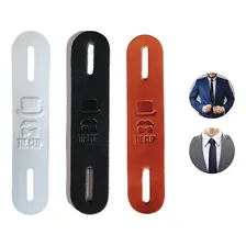 Kit C/ 3 Prendedores Clip Gravata Tie Cores Discreto Melhor Cor Branco/marrom/preto Foto  mini 1