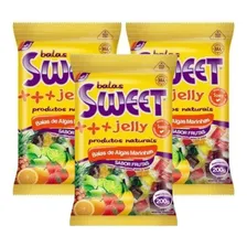 Kit C/ 3 Sweet Jelly Balas De Algas Marinhas 200g Foto  mini 1