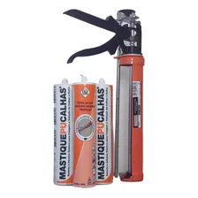 (kit C/3 Tubos) Mastique Pu Calhas + Aplicador Foto  mini 1