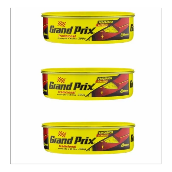 Kit C/ 3 Unidades Cera Grand Prix Tradicional 200g Scjohnson Foto 1
