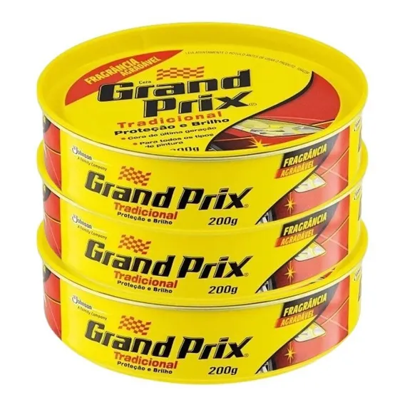 Kit C/ 3 Unidades Cera Grand Prix Tradicional 200g Scjohnson Foto 1