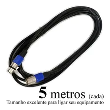 Kit C 3un Cabo Microfone Cannon XLR/CANNONC 5 Metros MXT Cor Preto Foto mini 4