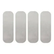 Kit C/4 Adesivos Refletivos Capacete Cor Branco Foto  mini 1