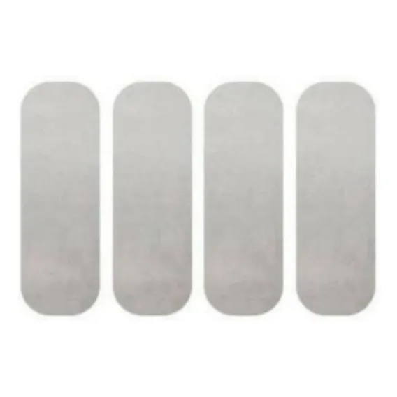 Kit C/4 Adesivos Refletivos Capacete Cor Branco Foto 1
