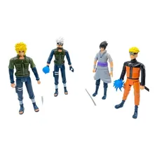 Kit C/4 Bonecos Naruto Uzumaki Articulados Sasuke Kakashi Foto mini  3